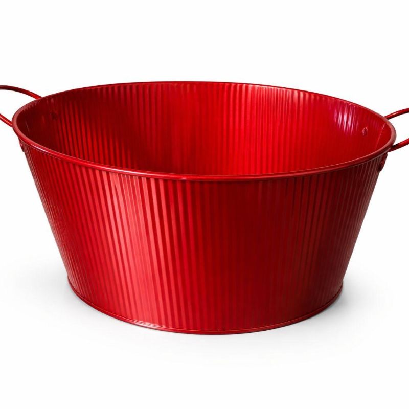 Glasette ovale rossa