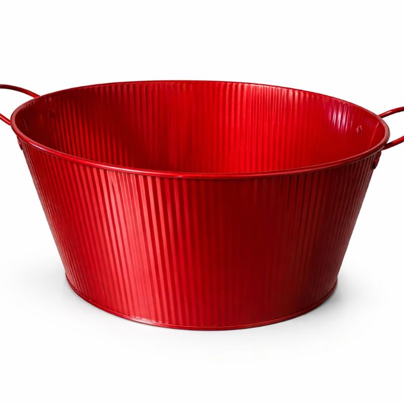 Glasette ovale rossa