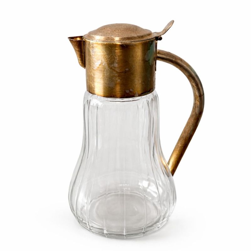 Caraffa vetro e argento SHEFFIELD