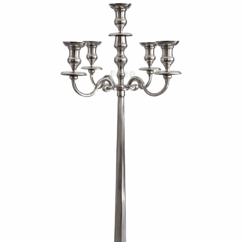 Candelabro arg, 5 candele