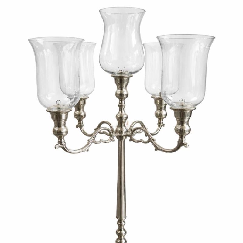 Candelabro arg, 5 candele