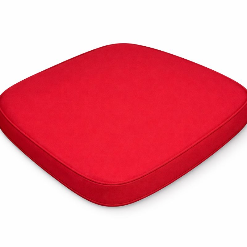 Cuscino tondo rosso