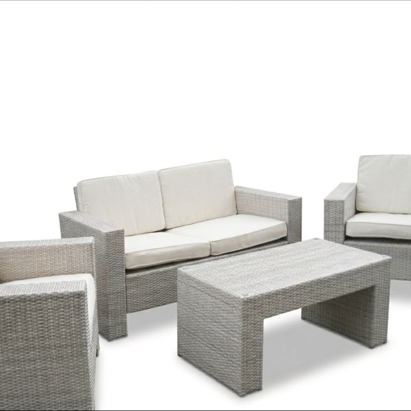 Salotto Rattan bianco